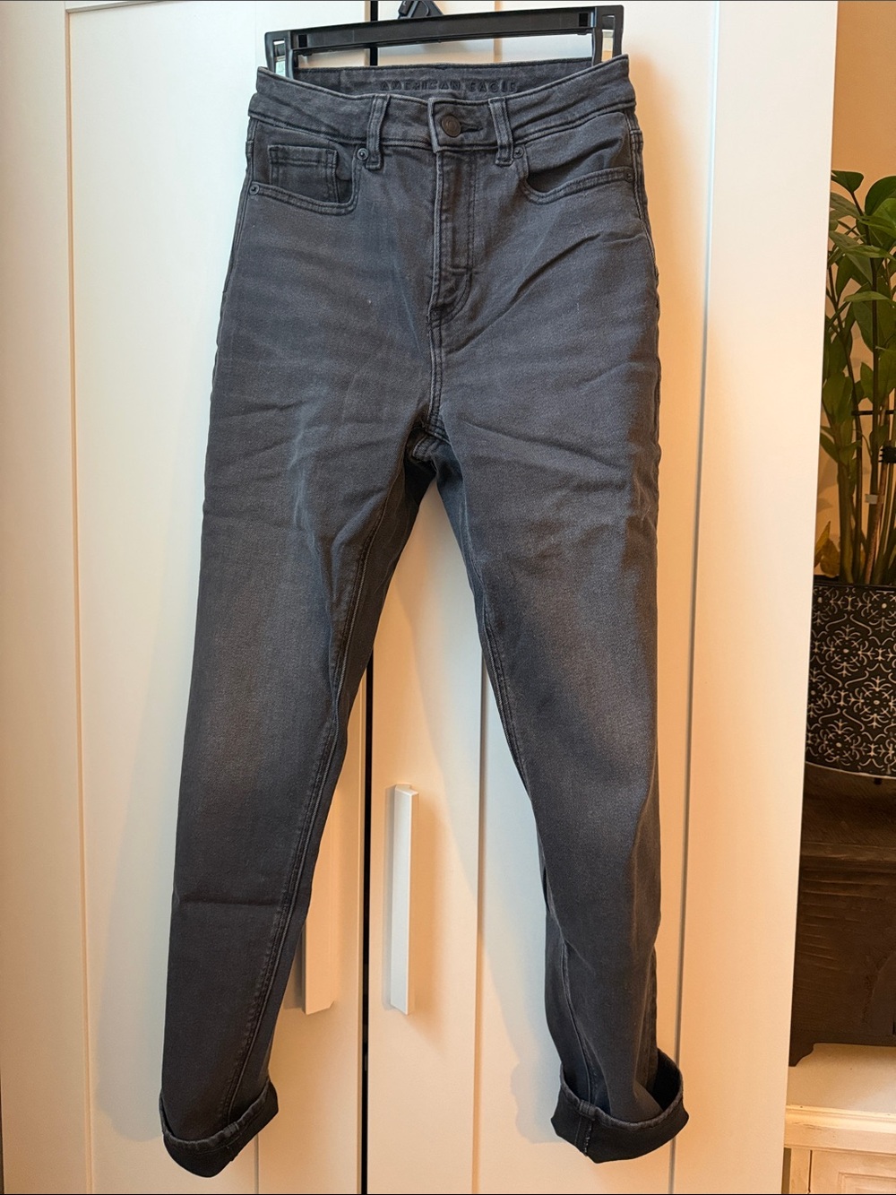 AE Gray high rise skinny Jeans